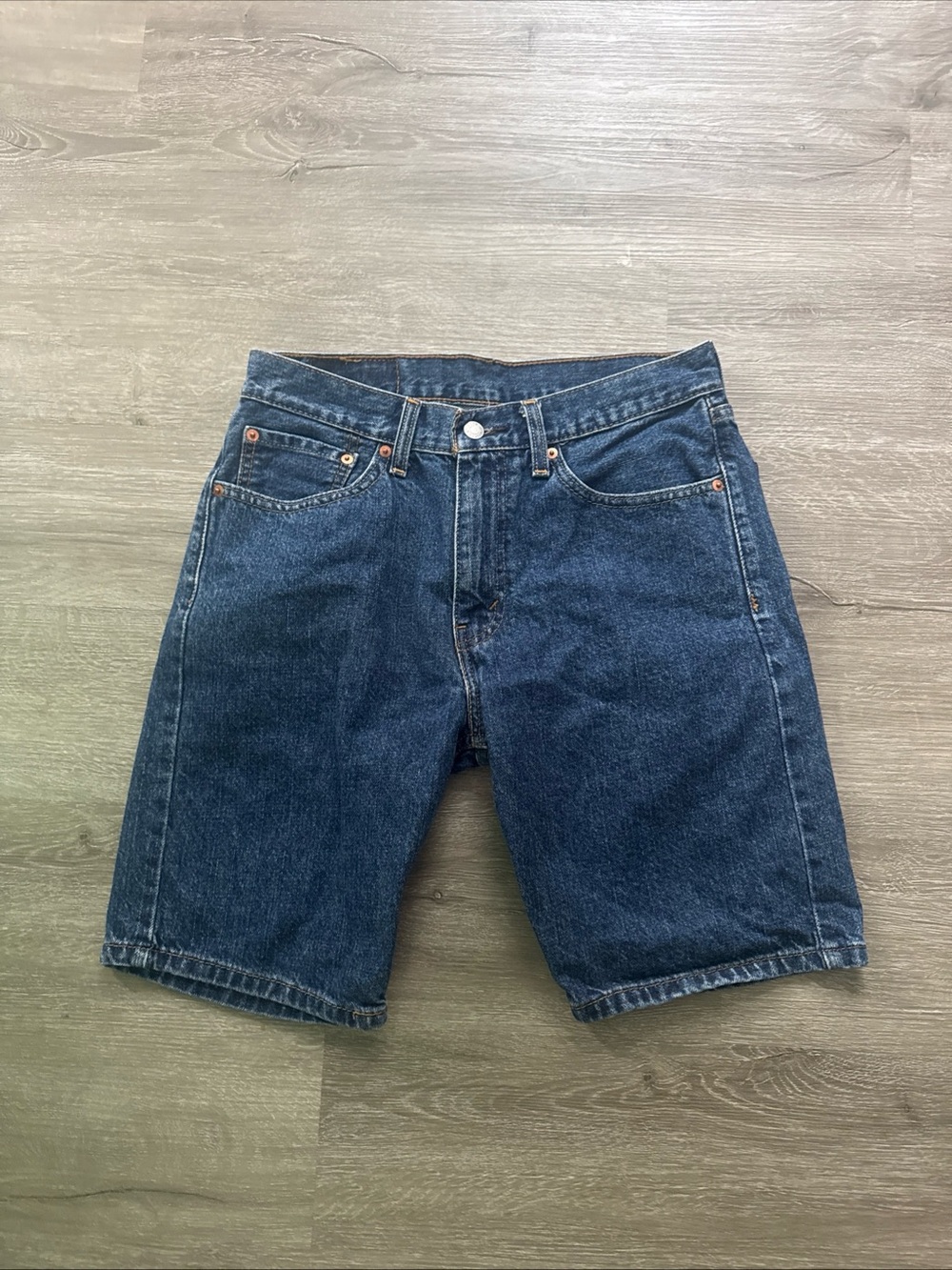 Levi's 505 Indigo Denim Cutoff Shorts